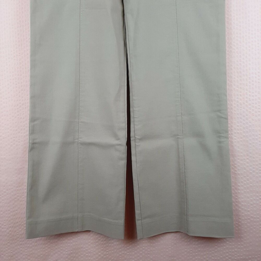 NEW Bellissima Fashions Women Straight Pants High Waist Side Zip Beige Size 6 - Picture 6 of 12